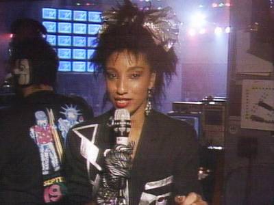 MTV's own "Downtown" Julie Brown hosted the 1986 VMAs along with other VJs from New York, Los Angeles, London, Miami and New Haven, Connecticut for a coast-to-coast celebration. (MTV)