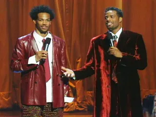 Marlon and Shawn Wayans proved that two brothers can really bring down the house at the 2000 VMAs. (MTV)