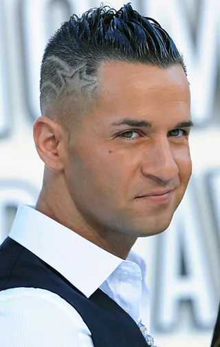 'Jersey Shore' star Mike "The Situation" Sorrentino wore his star status buzzed into his hairdo at the 2010 VMAs.