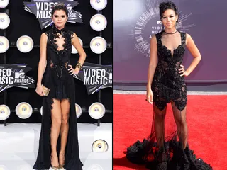 In 2011, Selena Gomez sported a classy black high-low sheer dress that was unforgettable. Just three years later, Alexandra Shipp rocked a similar dress that was all the rave on the carpet.