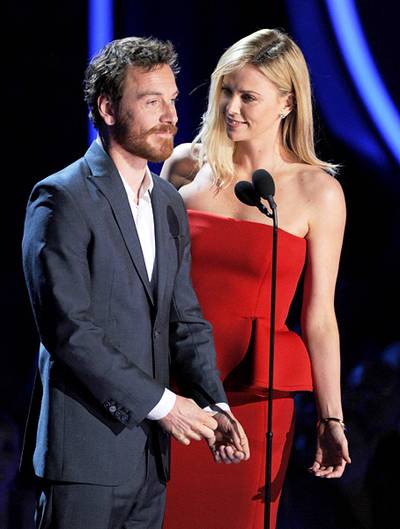 Movie & TV Awards 2012 | Best Duos Charlize Theron/Michael Fassbender | 454x600
