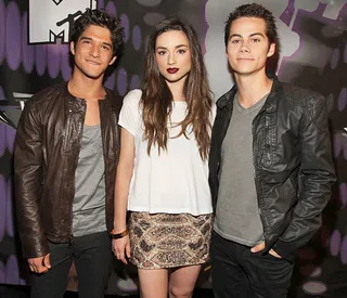 In 2011, Tyler Posey, Crystal Reed and Dylan O'Brien of 'Teen Wolf' amp up the earth tones as they take a bite out of their very first VMA red carpet appearance.