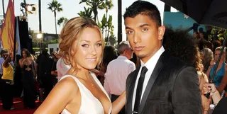 Lauren Conrad of 'The Hills' and MTV News' Tim Kash show off their fresh faces at the 2008 MTV Video Music Awards in Hollywood, Ca.