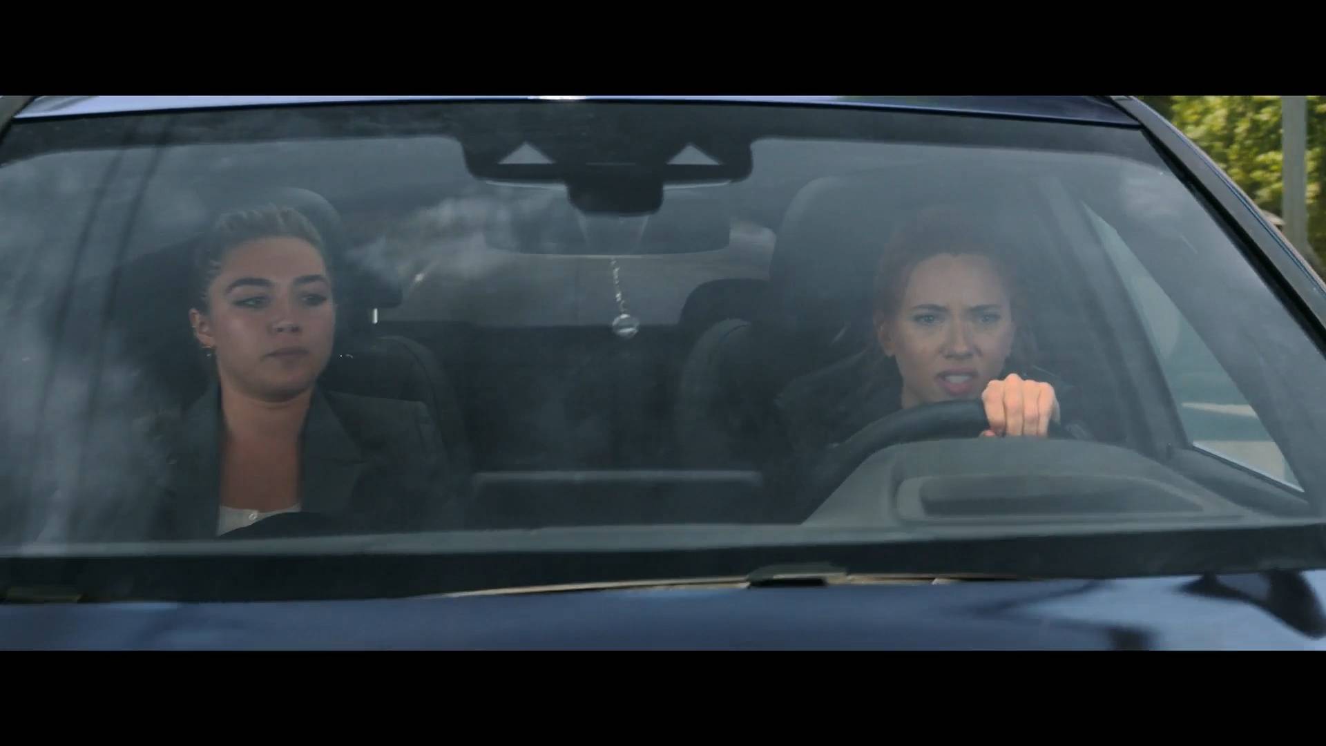 Scarlett Johansson and Florence Pugh in "Black Widow"