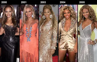 Jewels and more jewels! Beyoncé always makes a statement on the VMA red carpet and her outfits are guaranteed to shine bright with a little bling.