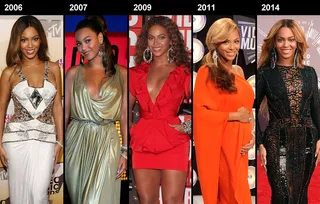 Beyoncé's VMA looks have only gotten better through the years. From baby bumps to diamond rings, she always has the best accessories on the carpet.