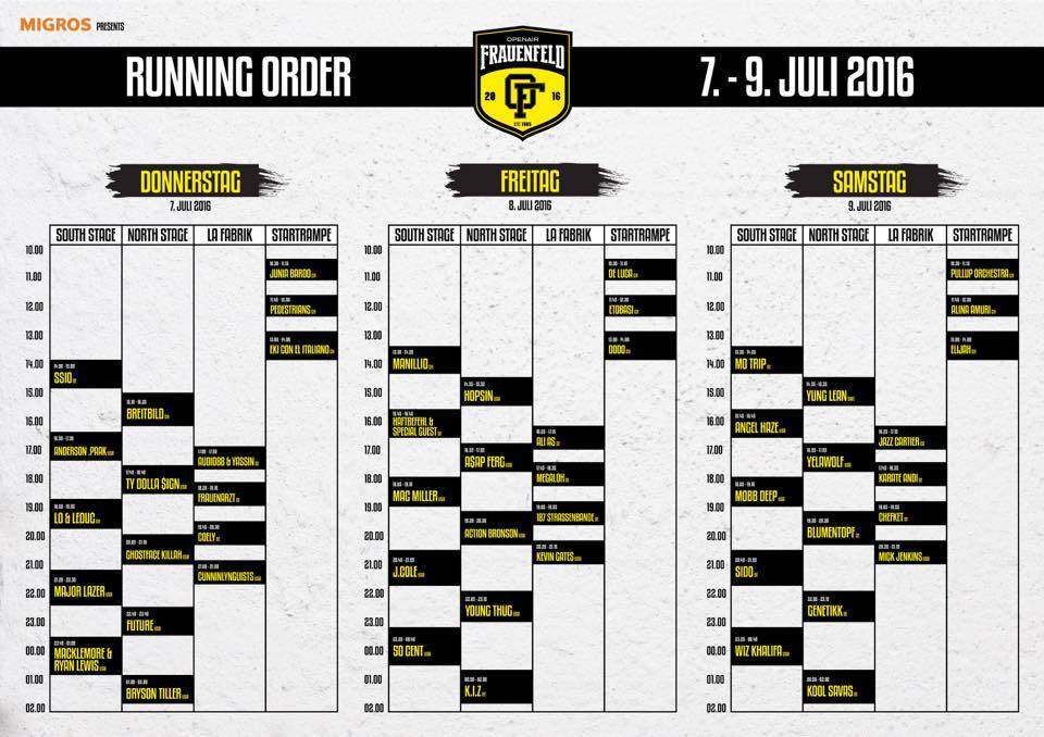 Das Openair FrauenfeldLineup ist komplett! News MTV Germany