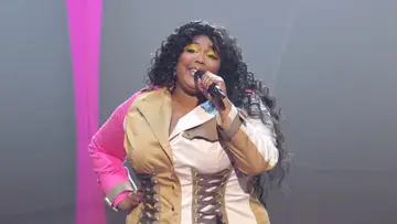 Lizzo performs at the 2019 VMAs.
