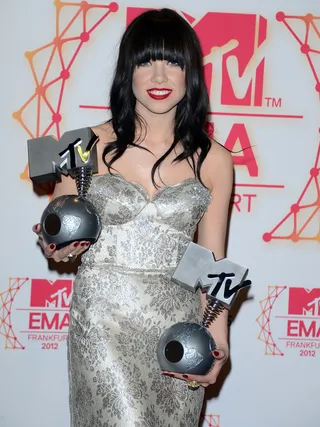 2012 MTV EMA Winners - Carly Rae Jepsen