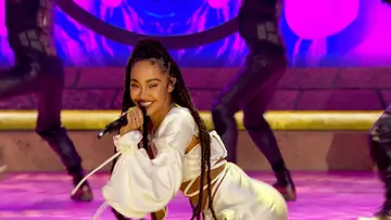 Little Mix takes a break from hosting to perform their 2020 single "Sweet Melody."