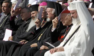 Germany - Religious leaders attend a ceremony to commemorate the 10th anniversary of the 9/11 terror attacks in Munich. (Photo: AP Photo/Matthias Schrader)