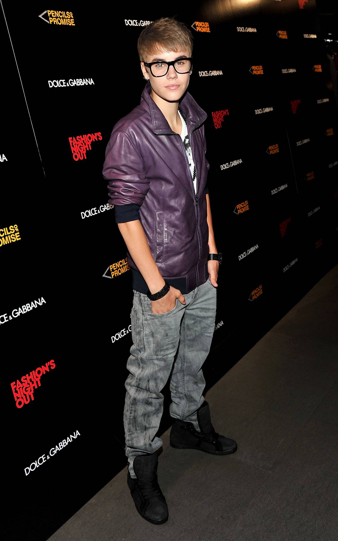 Justin Bieber - Dolce &amp; Gabbana launched a new lipstick shade, Passionate Duos, for their Fashion's Night Out event. They even got Justin Bieber, along with Scooter Braun, to co-host their party.(Photo: Stephen Lovekin/Getty Images for Dolce &amp; Gabbana)