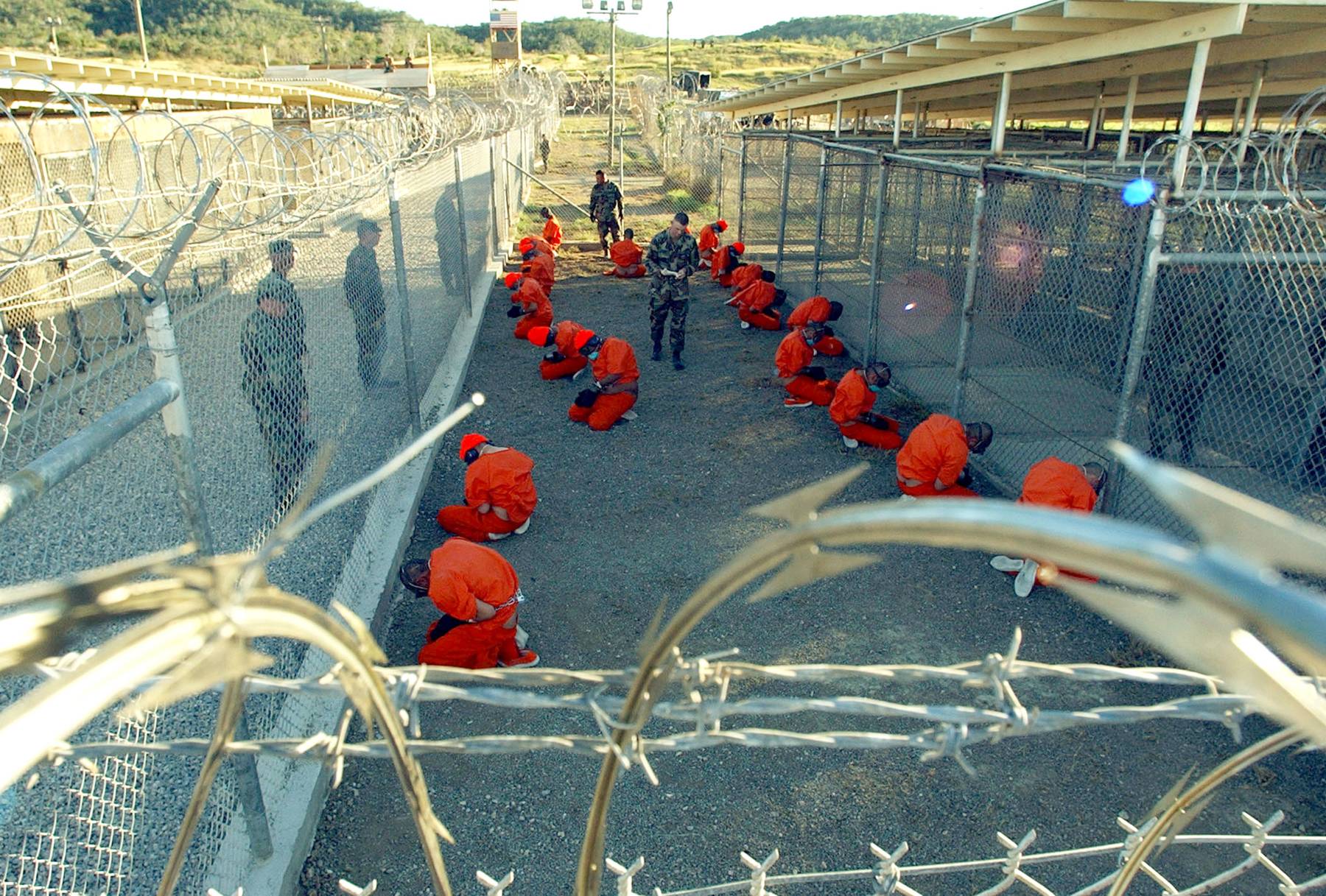 April 2011: &nbsp;WikiLeaks and Guantanamo Bay Prisoners - WikiLeaks begins publishing over 700 secret files relating to prisoners’ conditions in the Guantanamo Bay detention camp. Some of the files reveal that over 100 Afghans and Pakistanis, including chefs and farmers, have been held there for years without charge.(Photo:&nbsp; Petty Officer 1st class Shane T. McCoy/U.S. Navy/Getty Images)