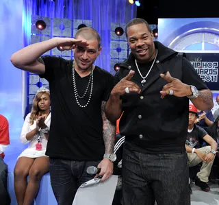 Look Who Stepped Up in The Building! - Busta Rhymes and DJ Prostyle. (Photo: John Ricard / BET)