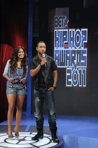 BET Hip Hop Awards 2011\r - Terrence J and Rocsi Diaz announce the nominations for the BET Hip Hop Awards 2011 (Photo: John Ricard / BET)