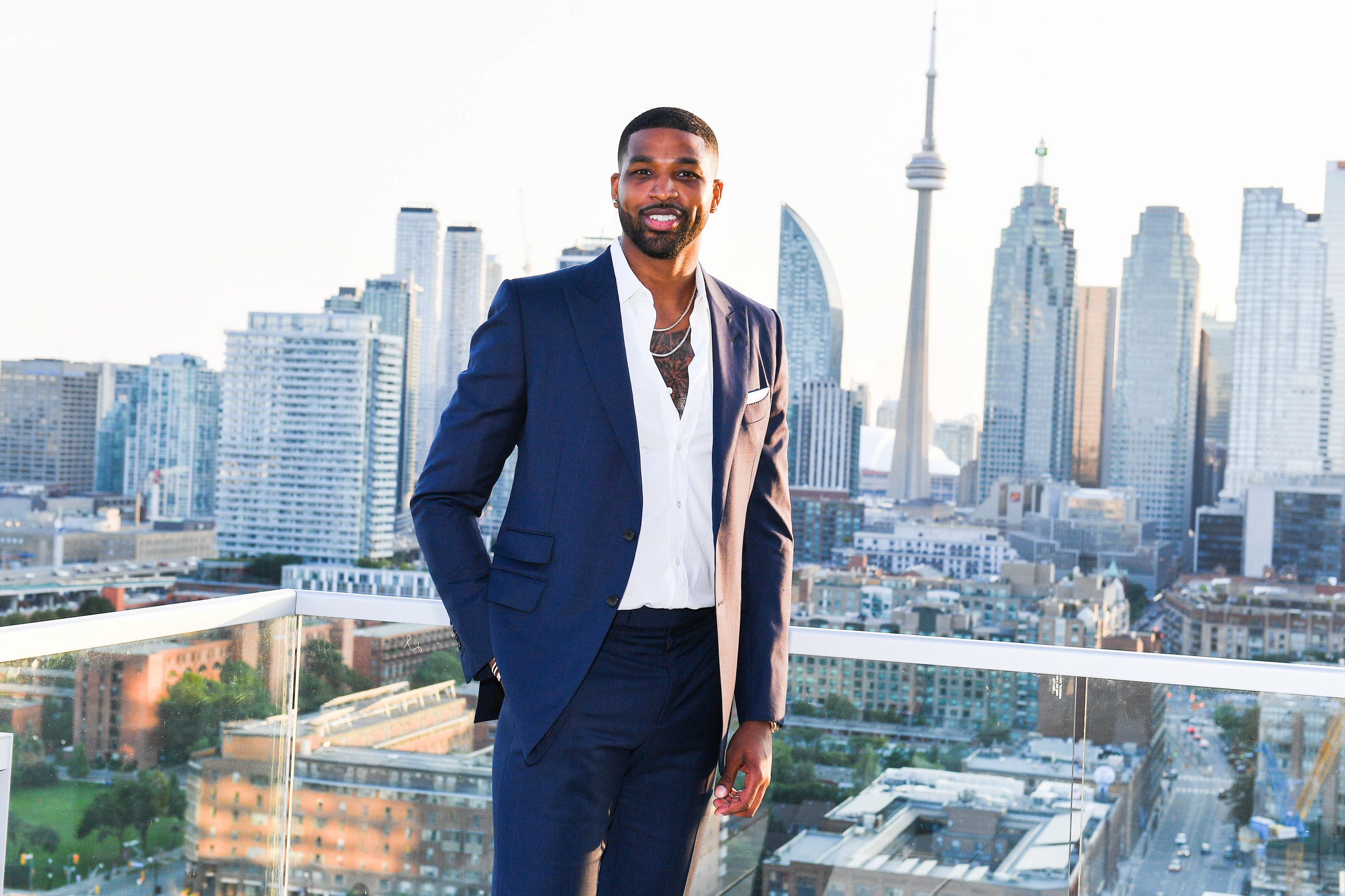TORONTO, ONTARIO - AUGUST 01: NBA Champion Tristan Thompson attends The Amari Thompson Soiree 2019 in support of Epilepsy Toronto held at The Globe and Mail Centre on August 01, 2019 in Toronto, Canada. (Photo by George Pimentel/Getty Images)