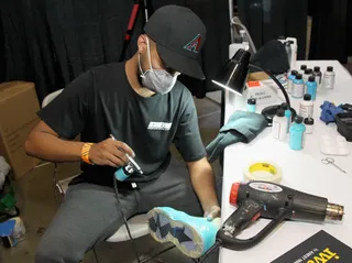 Live Creation - Getting it down in real time.(Photo: Bennett Raglin/Getty Images for BET)&nbsp;