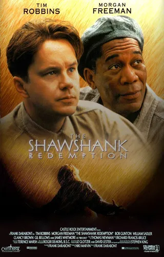 The Shawshank Redemption Premieres, Saturday at 9P/8C - Morgan Freeman gains more than just a friend. Encore on Sunday at 5P/4C. (Photo: Castle Rock Entertainment)