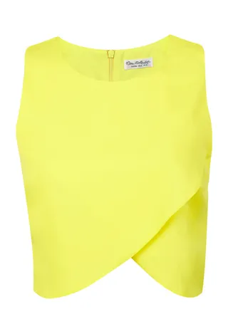 Yellow Wrap Front Shell ($21) - Earn the nickname Little Miss Sunshine by rocking this cheery top at your next summer outing. (Photo: missselfridge.com)