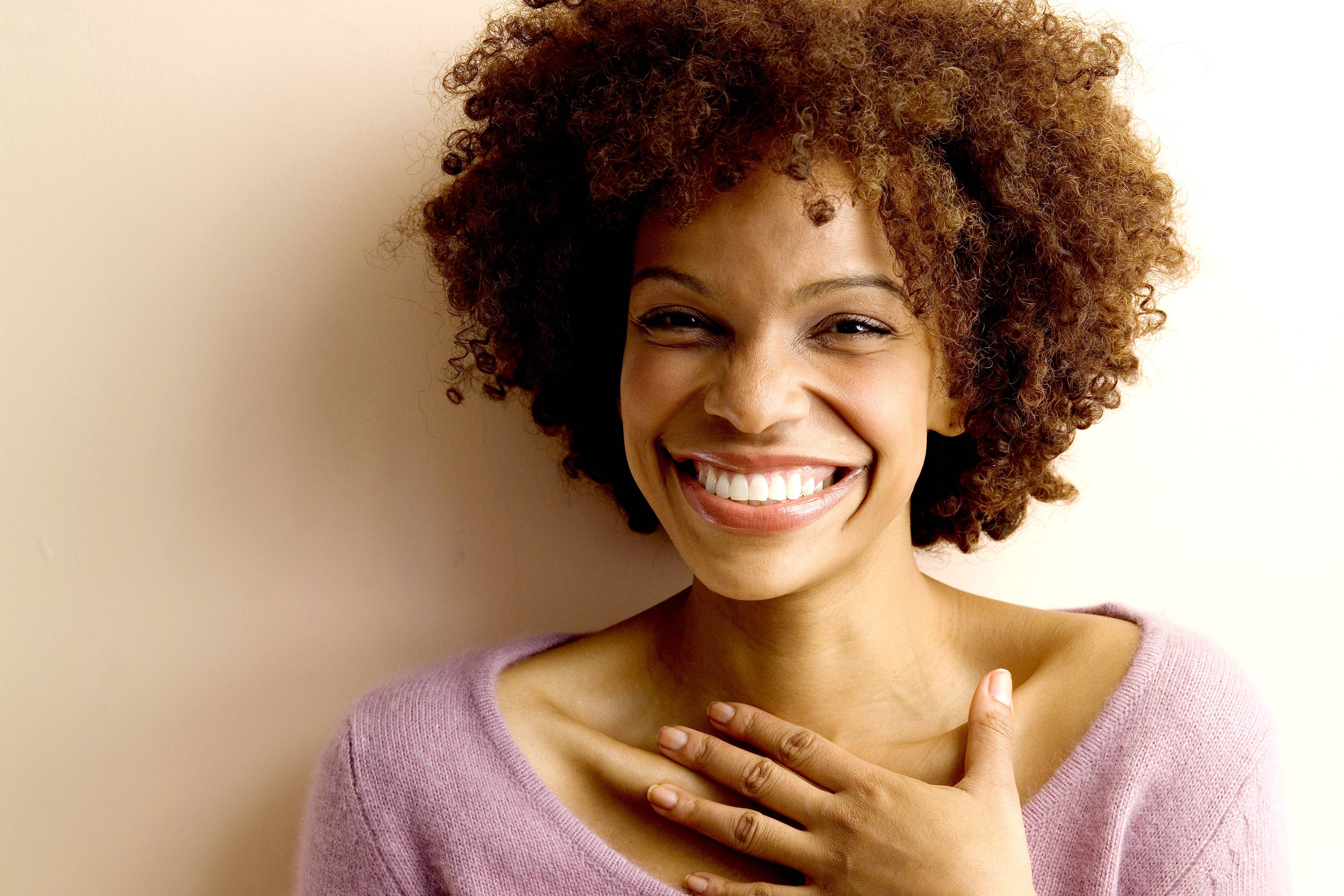 woman with natural hair