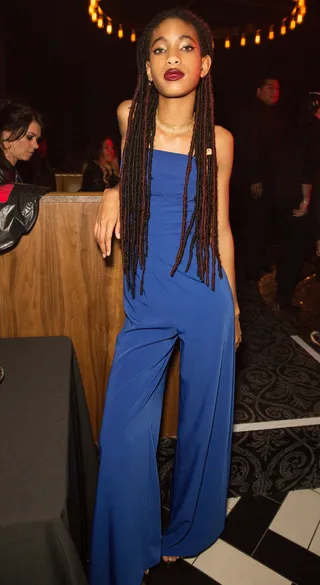 All Grown Up - Willow Smith, looking way beyond her 13 years, strikes a pose inside Christian Combs's 16th birthday party at 1OAK nightclub in West Hollywood, California. (Photo: Chelsea Lauren/Getty Images)