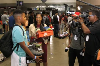 Sneaker Overload - Can they handle all of these sneakers? (Photo: Bennett Raglin/Getty Images for BET)&nbsp;