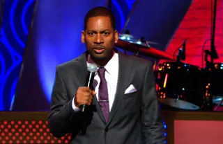 Welcome? - Tony Rock sends an extremely funny welcome to the Apollo Live crowd! The stage is set!(Photo: BET)