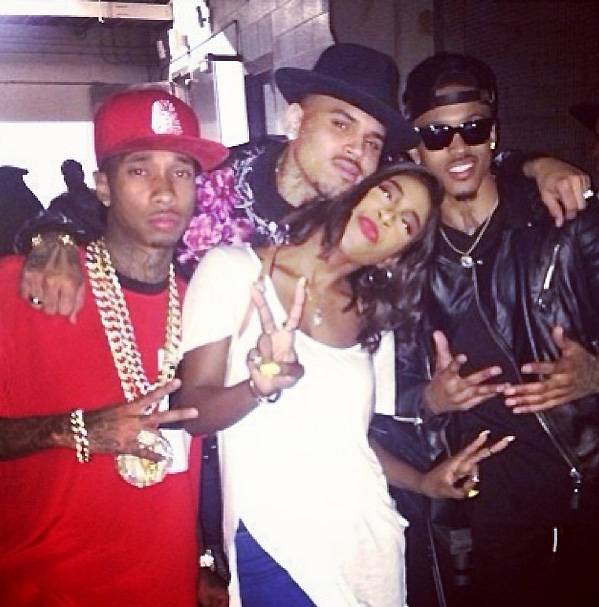 August Alsina, Tyga, Chris Brown, Sevyn Streeter, Instagram