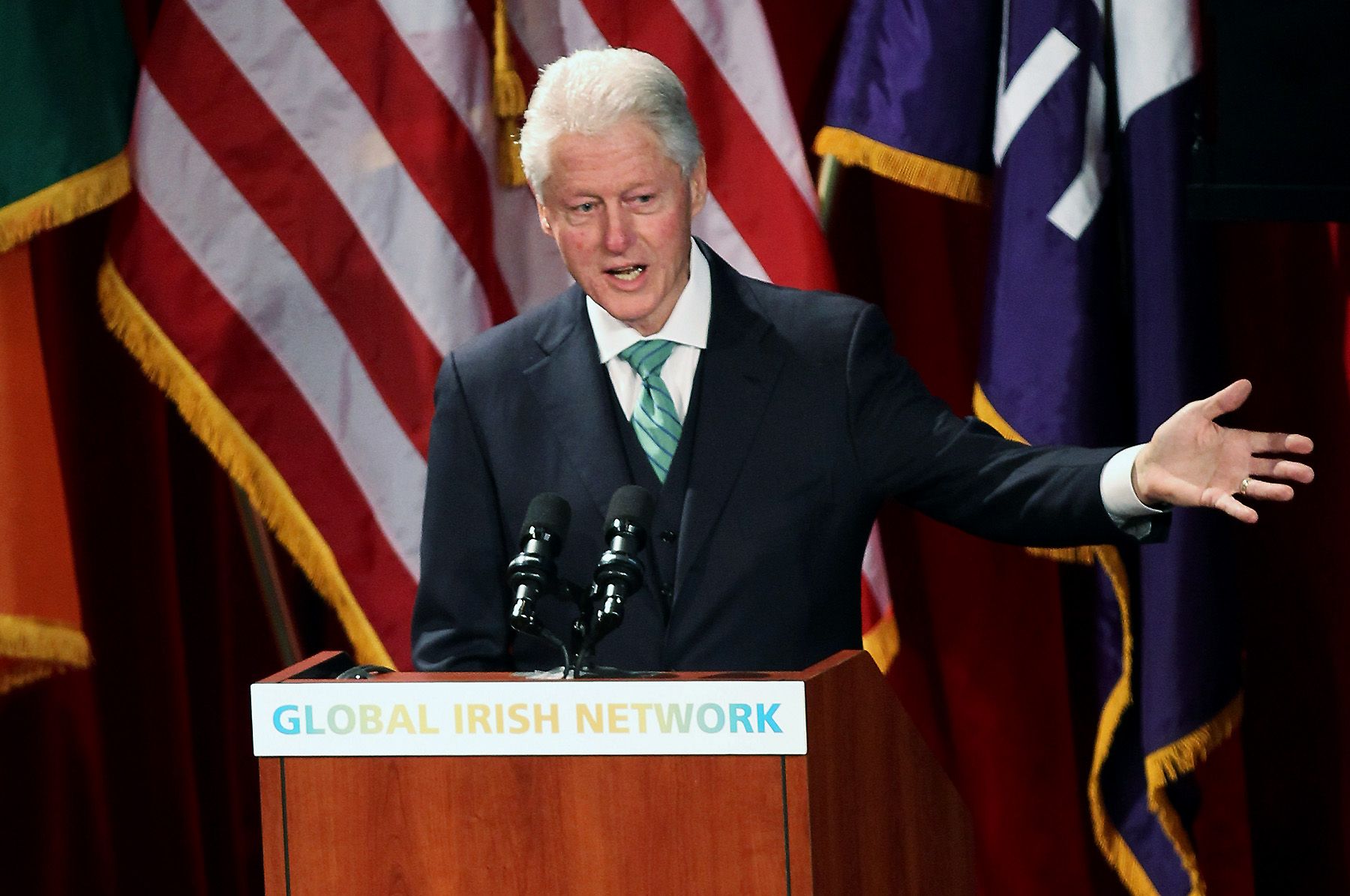 Clinton Warns Poverty Fuels Nigeria Violence - Former president Bill Clinton&nbsp;warned Nigerians that the stark economic inequality the country harbors is at the root of the&nbsp;recent increase in violence.&nbsp;&nbsp;(Photo: John Moore/Getty Images)