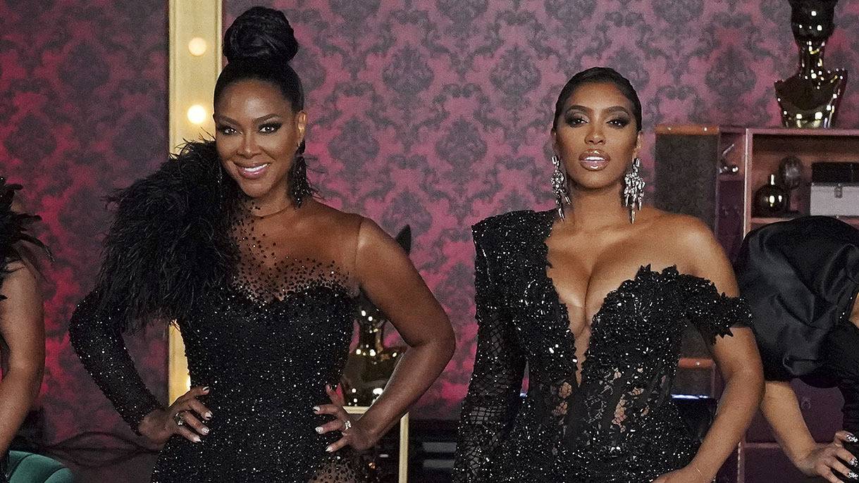 Kenya Moore and Porsha Williams on BET Buzz 2021