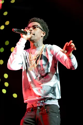 The Rich Homie - Atlanta Rapper Rich Homie Quan&nbsp;shut the stage down during his set at The Staples Center.(Photo: Earl Gibson/BET/Getty Images for BET)