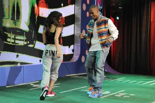 Rocsi &amp; Victor Cruz Have a Salsa Battle - &nbsp;(Photo: John Ricard / BET)