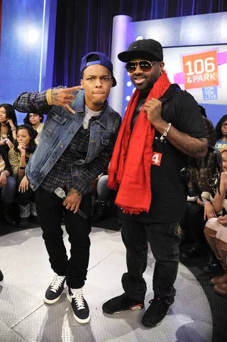 My Homie\r - Bow Wow on set at BET's 106 &amp; Park.&nbsp; (Photo: John Ricard / BET)