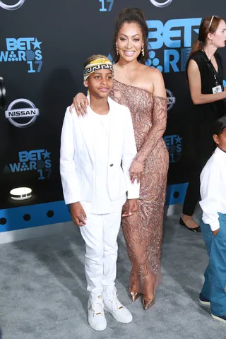 2017: La La Anthony And Son Kiyan Anthony - BET Awards 2017 (Photo by Leon Bennett/Getty Images) (Photo by Leon Bennett/Getty Images)