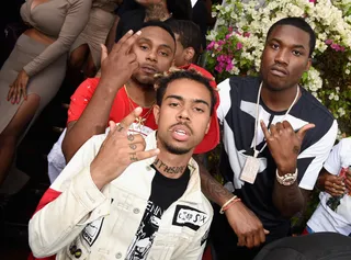 One For the Homies - Vic Mensa represents Roc Nation at the Tidal X: MEEK MILL event. (Photo: Jason Merritt/Getty Images for Tidal/Roc Nation)