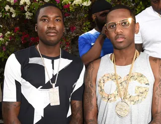 Meek 'N Fab - Meek and his boy Fabolous look like they've been sharing style notes.&nbsp; (Photo: Jason Merritt/Getty Images for Tidal/Roc Nation)