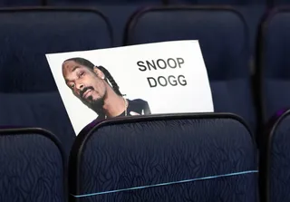 Snoop D-O-Double-G  - Does Snoop Dogg get a seat next to the rest of the West Coast squad? Only one way to find out! (Photo: Mark Davis/BET/Getty Images for BET)