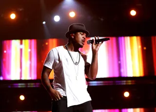 Just Can't Stop  - R&amp;B crooner Ne-Yo&nbsp;oiled his vocal chops before the big day.(Photo: Mark Davis/BET/Getty Images for BET)