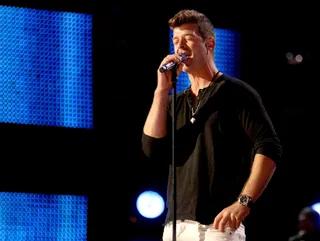 Teach You a Lesson  - Robin Thicke hit his sweet spot during rehearsals. Just imagine what he's got up his sleeve for the main event.(Photo: Mark Davis/BET/Getty Images for BET)
