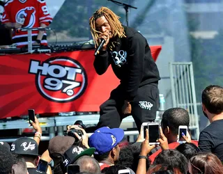 Summer Jam Stage (June 2015) - Hot 97's Summer Jam stage saw Fetty Wap perform to a crowd of thousands who all precisely recited the lyrics to "Trap Queen."&nbsp;&nbsp;(Photo: North Jersey /Landov)