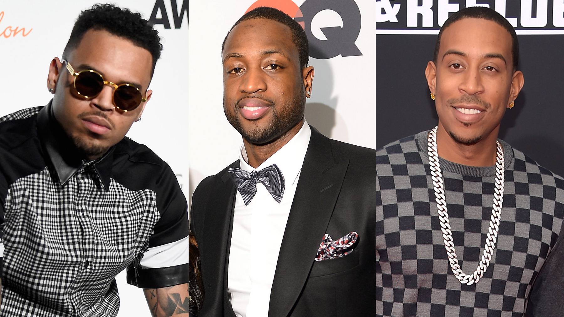 Ludacris, Dwyane Wade, Chris Brown