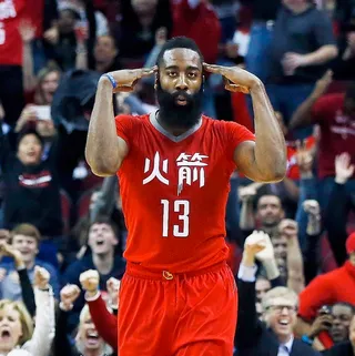 Look at Me Now - Zoning out...the NBA's top scorer continues to be the baddest man with the rock in his hands.(Photo: Houston Rockets via Instagram)