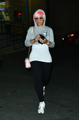 Blac Chyna - Blac Chyna went roller skating at Moonlight Rollerway in Los Angeles rocking a new 'do.&nbsp;(Photo: WENN.com)