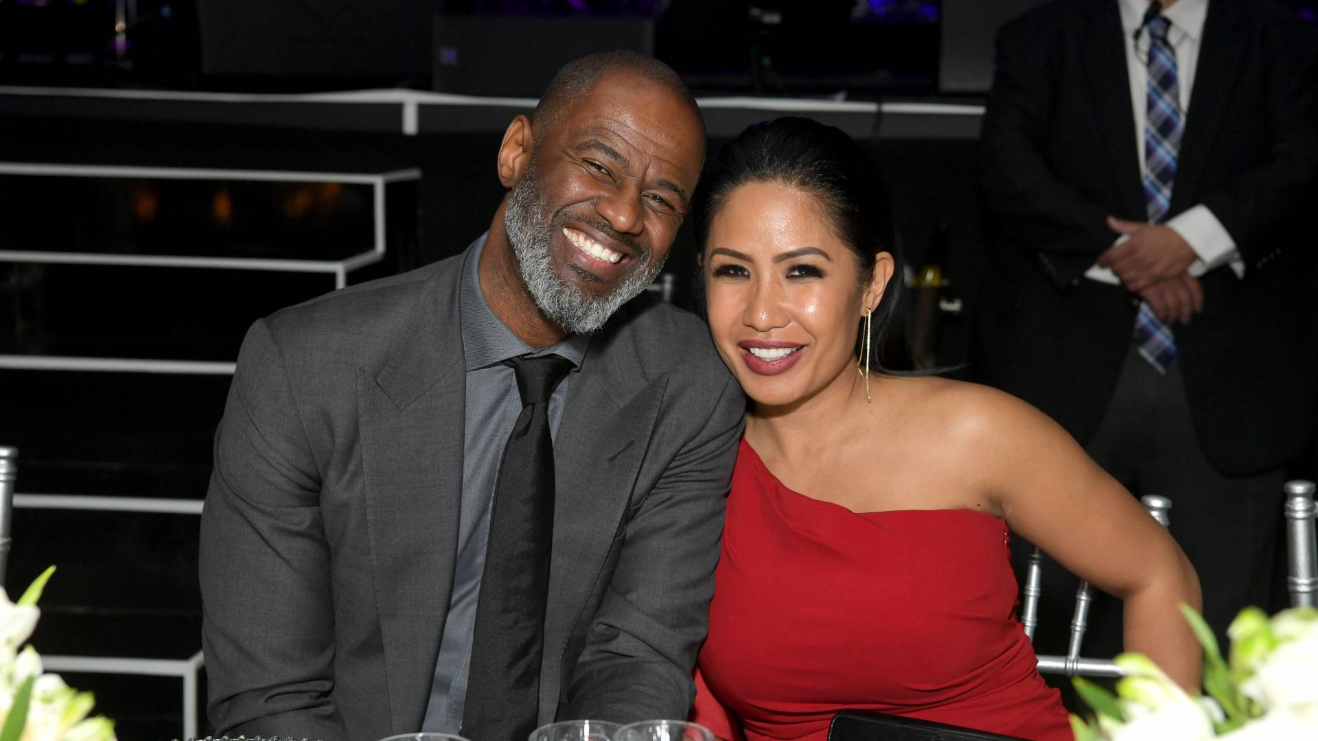 Brian McKnight and Leilani Malia Mendoza attend Celebrity Fight Night XXV on March 23, 2019 in Phoenix, Arizona. 