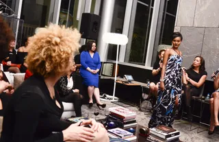 Ladies Look On - Michaela Angela Davis and other guests watched as the models showcased selected looks for the evening. (Photo: Kris Connor/Getty Images for BET)