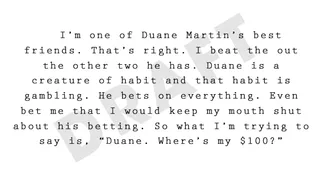 On Duane Martin... - (Photo: BET)