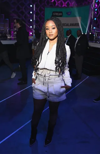 American Soul actress Kaitlyn Nichol&nbsp;poses for a photo after presenting the Social Movement Award. - (Photo: Bennett Raglin/Getty Images for BET)&nbsp;