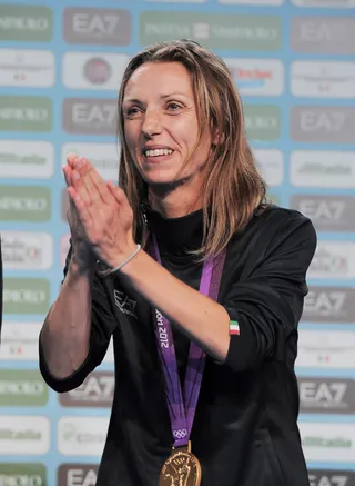 Most Olympic Fencing Medals Won by a Woman (8) - Athlete: Valentina Vezzali Country: Italy Date: July 28 (Photo: Dino Panato/Getty Images)