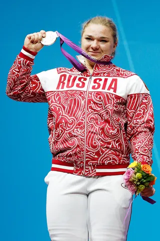 Heaviest Weightlifting 75kg Snatch (Female) - Athlete: Tatiana Kashirina  Country: Russia Date: Aug. 5 (Photo: Jamie Squire/Getty Images)