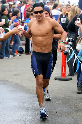 Mario Lopez - It's doubtful we would even recognize Mario with his shirt on. The television host and former Saved By the Bell star has a torso chiseled and isn't afraid to show it off...much to the delight of women everywhere.&nbsp;   (Photo: Bret Thompsett/Louise Barnsley PacificCoastNews.com)